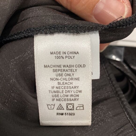 1. State Polished Nomad Blouse In Rich Black Size Medium - Picture 5 of 6